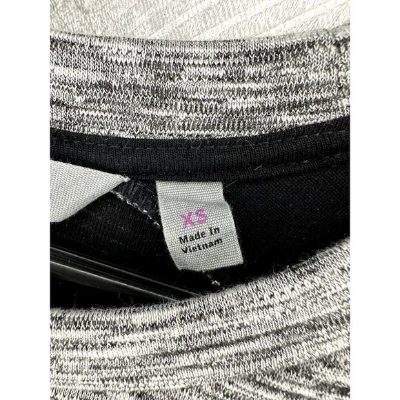 Athleta Colorblock Cooldown Long Sleeve Sheath Dress Space Dye Gray/Black XS - Picture 7 of 11